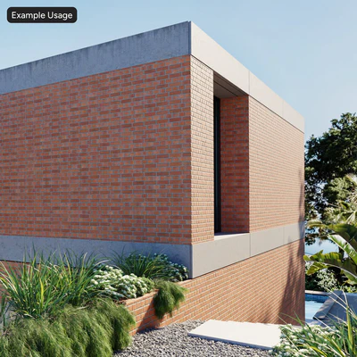 dragfaced english bond clay brick wall texture red — Вид 3
