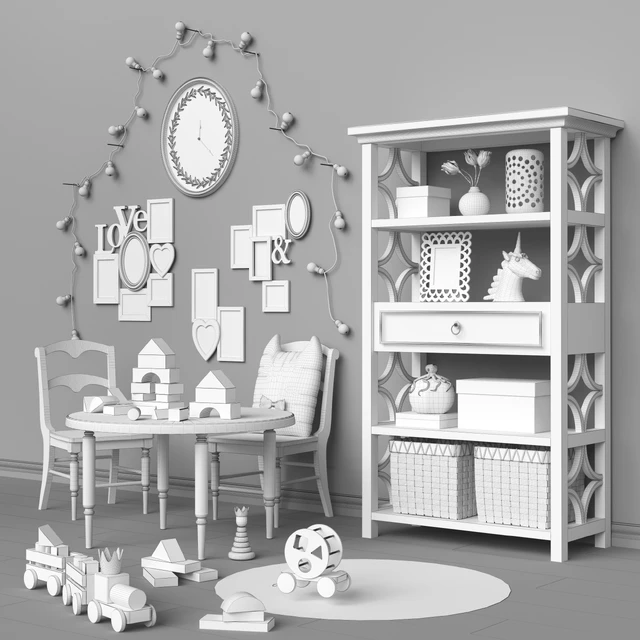 Toys and furniture ( 2 options) set 22 — Скачать