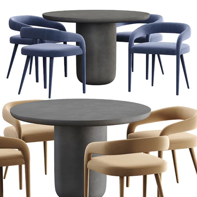 CB2 Lisette chair and Lola Dining table — View 2