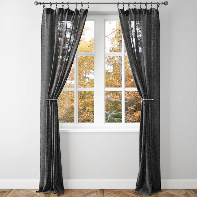 BELGIAN FLAX LINEN SHEER DRAPE2 -Pottery Barn — Скачать