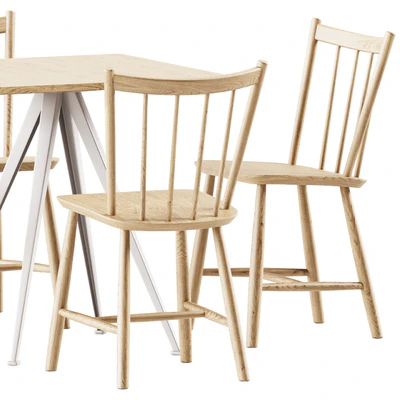 Pyramid Table 21 and J41 Chair by Hay — Вид 2