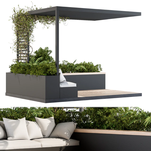 Roof Garden and Balcony Furniture with Pergola 08 — Descargar