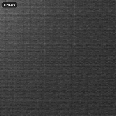 stacked painted brick wall texture black — View 3