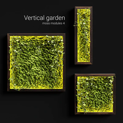 Vertical garden. Moss modules 4 — Ver 1