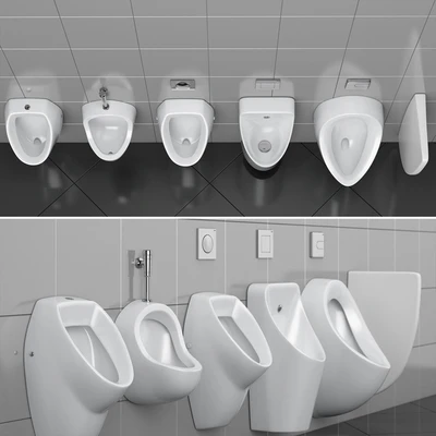 Cersanit set 74 urinal partition set — Ver 2