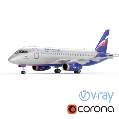 Aircraft SSJ-100 Aeroflot — Ver 1