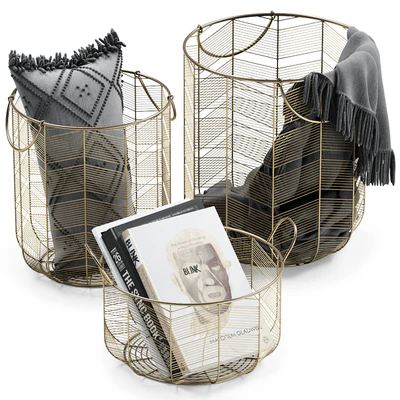 METAL BASKETS DECOR — Ver 1