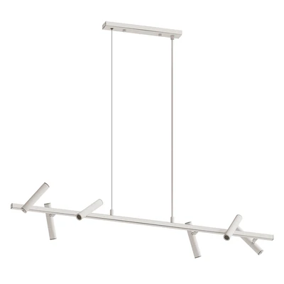 Elongated black leeds long mj chandelier — Ver 3