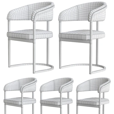 Chair Modern gold — Ver 2