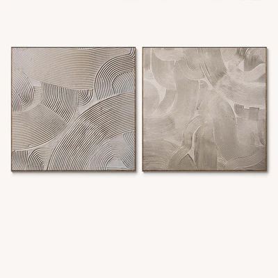 Plaster two square photo frames T-108 — Ver 3