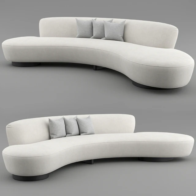 FreeForm Curved Sofa by Vladimir Kagan — Скачать