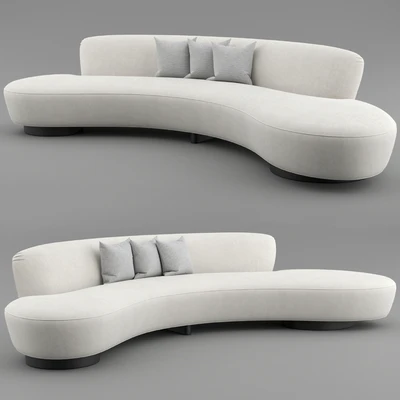 FreeForm Curved Sofa by Vladimir Kagan — Вид 1