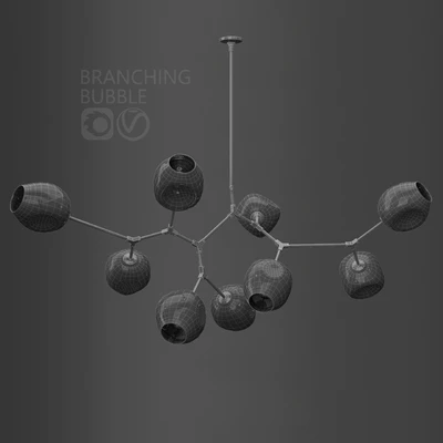 Branching bubble 9 lamp — Ver 2
