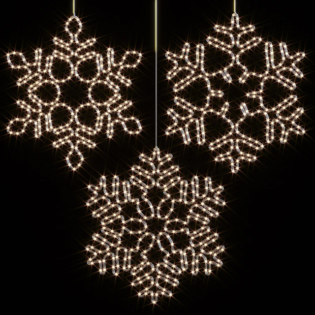 Decorative LED Hanging Snowflakes — Descargar