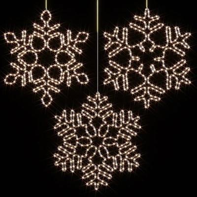 Decorative LED Hanging Snowflakes — Ver 1