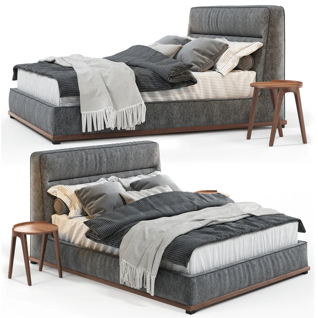 Кровать Porada KIRK BED с круглыми столиками Porada Deck — Скачать