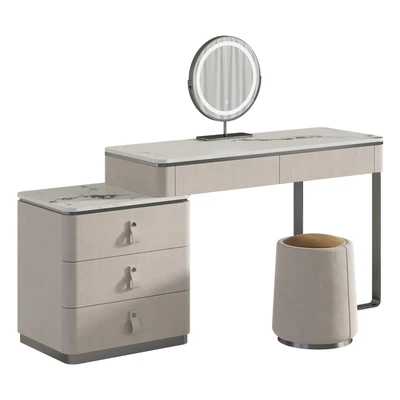 Lalume dressing table with makeup mirror — Ver 1