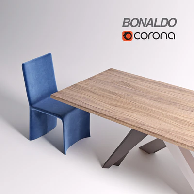 Стол Bonaldo  Big Table, стул Bonaldo  Ketch Dining Chair — Вид 2