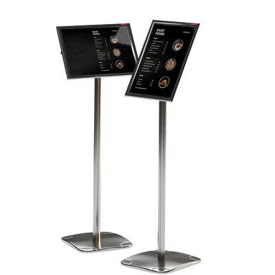 Floor information stand A3 BRAUBERG Extra with restaurant menu — Ver 3