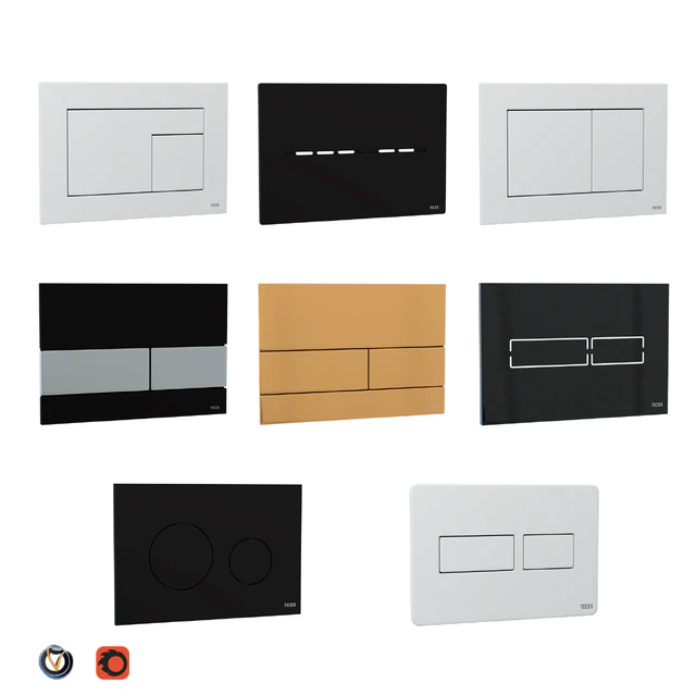 TECE flush buttons for installation (8 pcs.) — Descargar