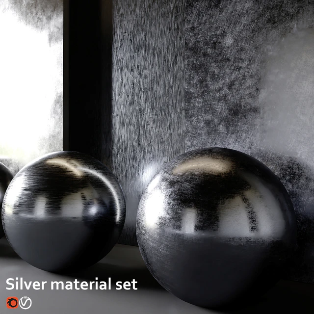 Silver material set — Descargar