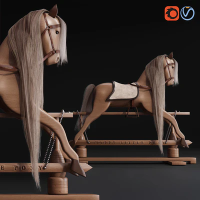 Rocking Horse Pony chair toy Rocker for Kids — Вид 2