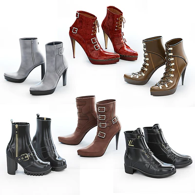 6 pairs of women's shoes - 2 — Ver 1
