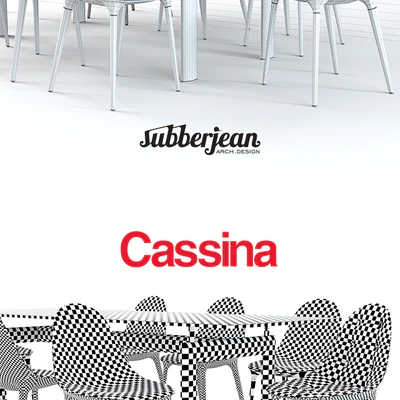 Cassina Caprice Chairs / LC6 Table — Ver 2