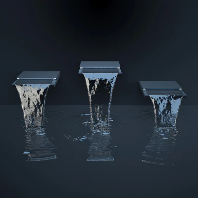 Водопад для бассейна (waterfall) — Вид 2