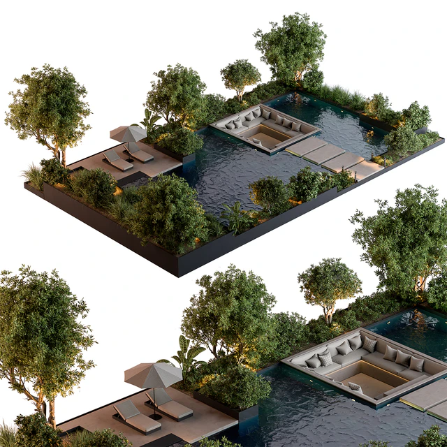Landscape Furniture Backyard with Pool 96 — Descargar