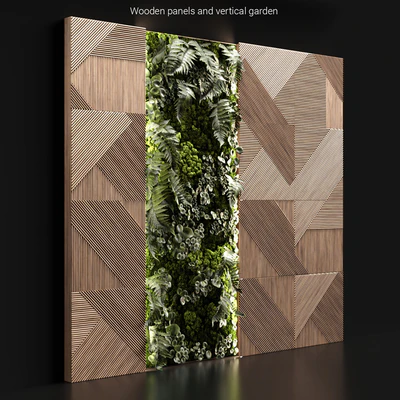 Wooden panels and vertical garden 2 — Вид 1
