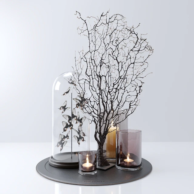 Decorative set with butterflies — Скачать