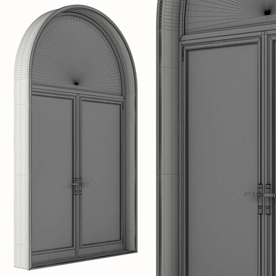 Black Modern Arched Window - Windows Set 07 — Ver 2