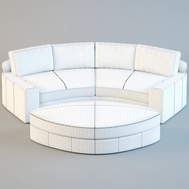 The semi-circular sofa PD-01 — Descargar