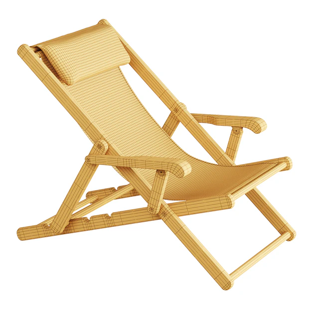 Folding deck chair CHELSEA by Unopiù — Download