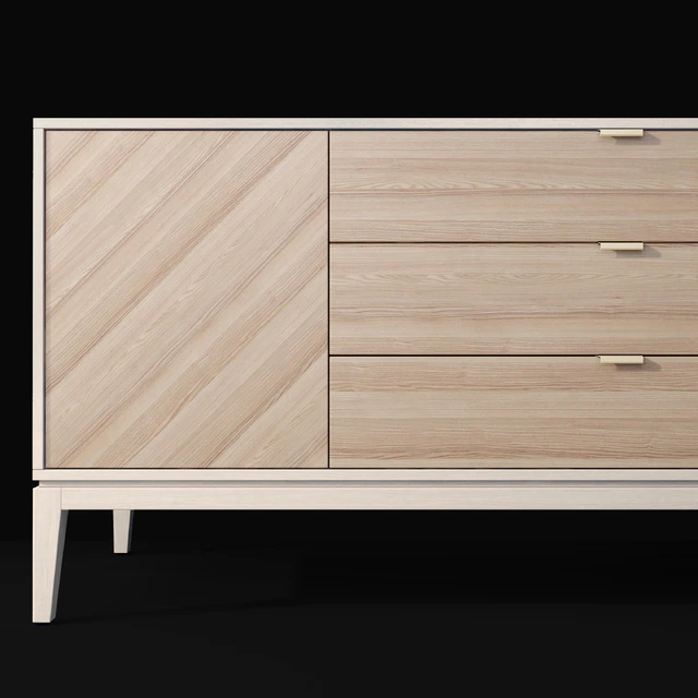 Chest of drawers and bedside table Fjord Ellipse Furniture — Descargar