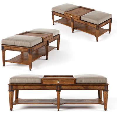 Sherrill Occasional Living Room Ottoman Cocktail Table — Скачать