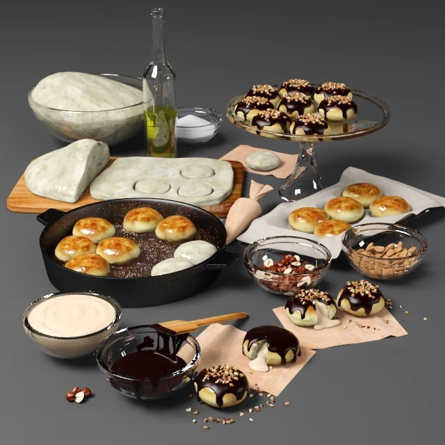 Пончики с начинкой — Скачать