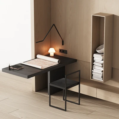 243 office furniture 08 workplace 04 minimal angle zone with cat drawing 01 — Ver 2