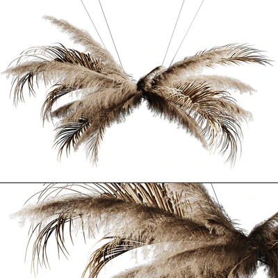 Pampas grass chandelier 02 — Ver 2