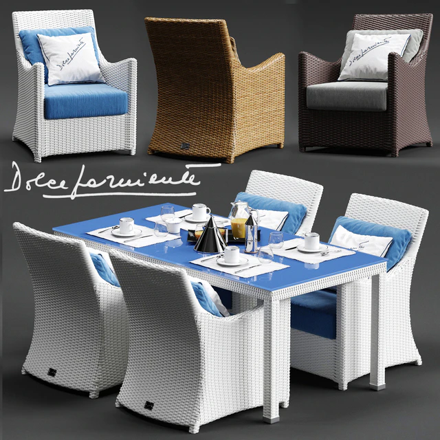Dolcefarniente SCAURI Armchair and PALINURO Table — Descargar