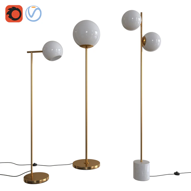 West Elm Floor Lamps Set 02 — Descargar