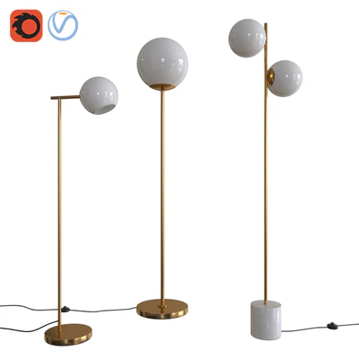 West Elm Floor Lamps Set 02 — Ver 1