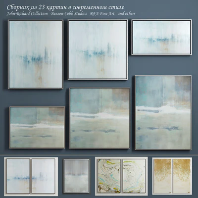 Collection of modern paintings (set-9) — Ver 1