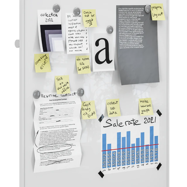Lintex One Whiteboards with a black or white stand — Descargar