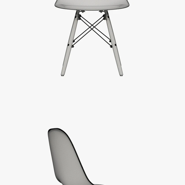 Eames Molded Plastic Side Chair Dowel Base By Herman Miller — Скачать