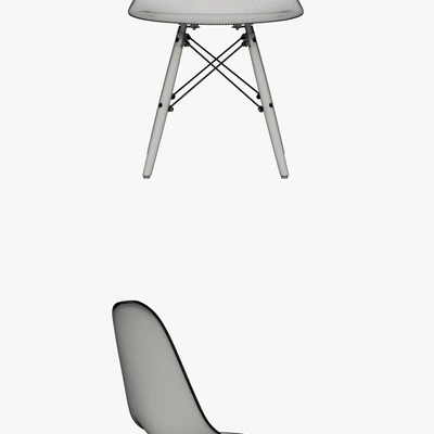 Eames Molded Plastic Side Chair Dowel Base By Herman Miller — Вид 2