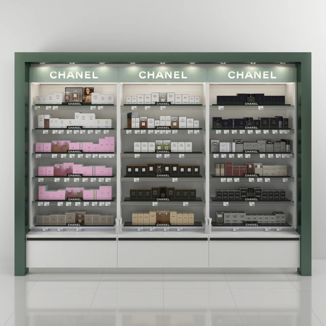 Торговый стеллаж с парфюмерией Chanel — Скачать