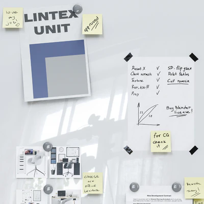 Lintex Unit Writable and sound-absorbing wall sections — Ver 3