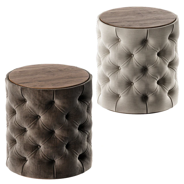 Grace Round Tufted Ottoman — Descargar